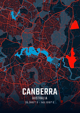 Canberra City Map