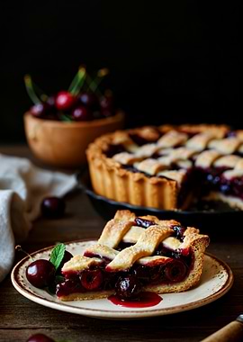 Slice of Cherry Pie Still Life