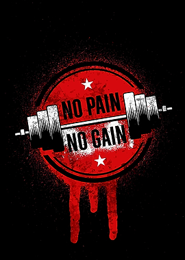 No Pain No Gain Gym Motivation