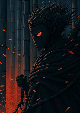 Dark Elf in Bamboo Forest