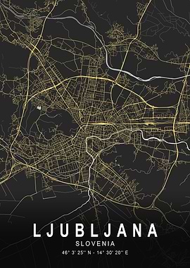 Ljubljana Silver City Map