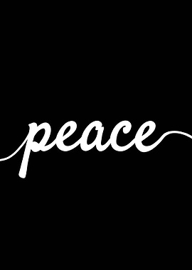Peace Text Art