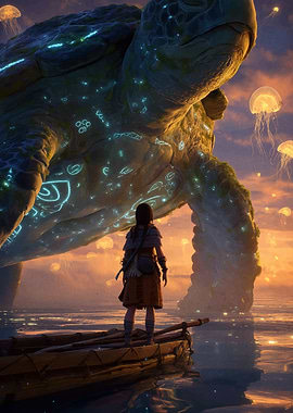 Giant Turtle Boat Adventure