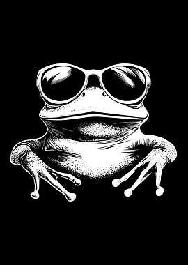 Cool Frog with Sunglasses