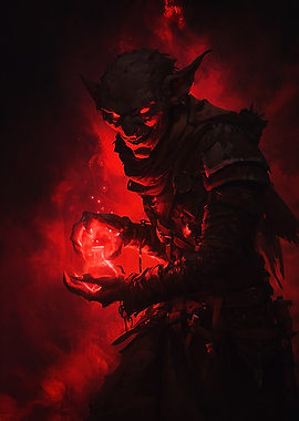 Red Goblin Glowing