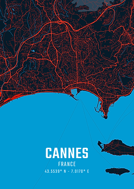 Cannes City Map