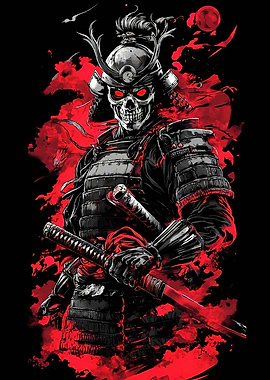 Skull Samurai Warrior Accents