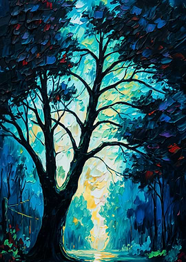 Impressionistic Tree Painting