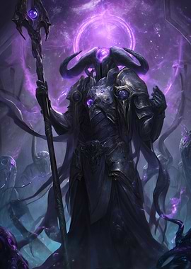 Dark Mage Horns Staff