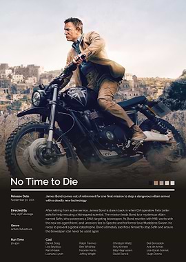 No Time to Die Movie Poster