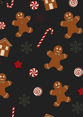 Gingerbread Christmas Pattern