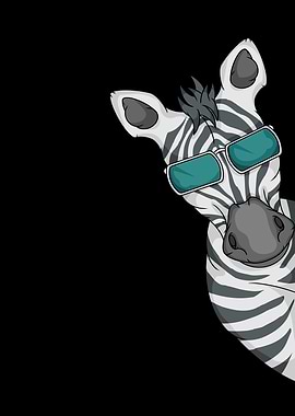 Cool Zebra With Sunglasses Africa Gifts Safari Kids Zebra