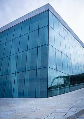 Modern transparency of the Oslo Opera House
