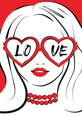 Love Glasses Fashion Girl