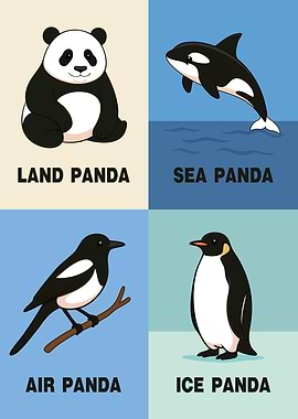 Panda Animal Puns: Land, Sea, Air, Ice
