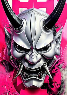 Silver Oni Mask