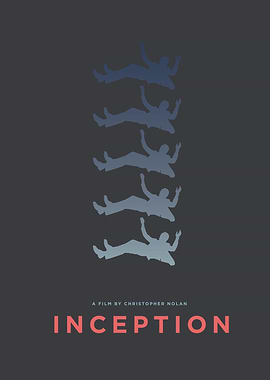 Inception Movie Poster Minimalist Design