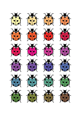 Colorful Ladybugs