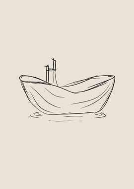 Bathtub Line Art