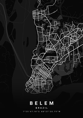 Belem, Brazil City Map