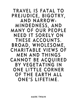Mark Twain Travel Quote