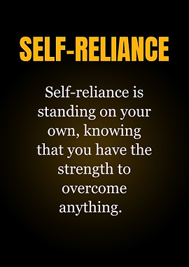 Self-Reliance Inspirational Quote