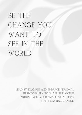 Inspirational Quote with Floral Background