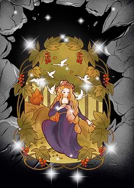 Forest Nymph with Animals