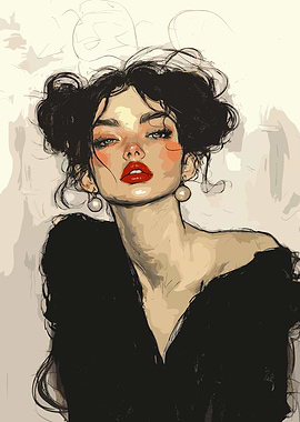 Elegant Woman Pearl Earrings