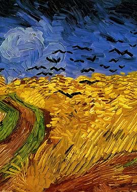 Vincent van Gogh Wheatfield with Crows Painting