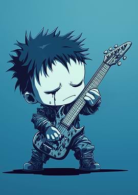 Crying Chibi Guitarist