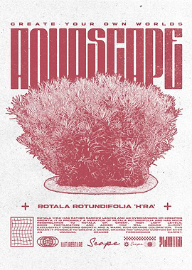 Aquascape Rotala Rotundifolia 'H'ra' Poster