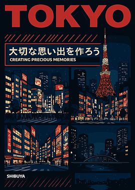 Tokyo Cityscape at Night