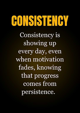 Consistency Motivational Quote