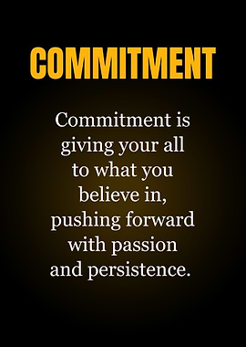 Commitment Inspirational Quote