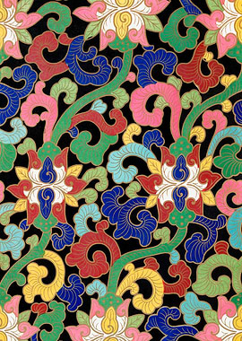 Chinese floral illustration