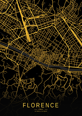 Golden Florence city Map