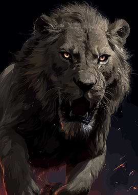 Roaring Lion Portrait