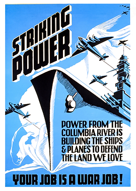 Striking Power War Propaganda Poster