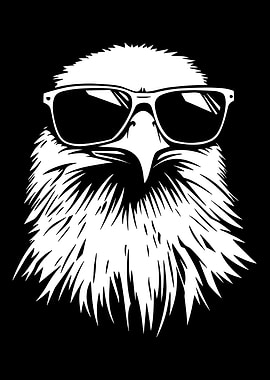 Cool Eagle with Sunglasses