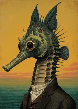 Seahorse in Suit