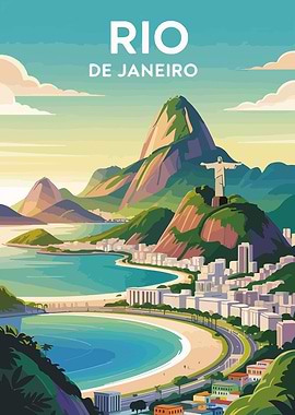 Rio de Janeiro Travel Poster