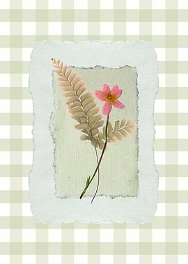 Pressed Flower Art with Fern