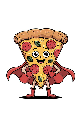 Funny Pizza Design for