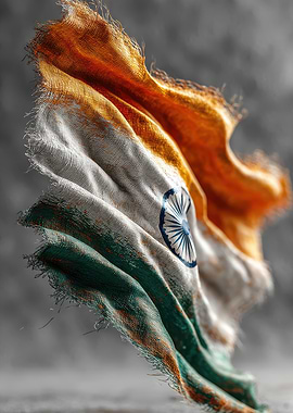 Distressed Indian Flag