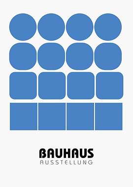 Bauhaus Ausstellung Geometric Shapes Poster
