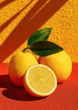 Bright Citrus Summer Still Life