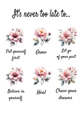 Inspirational Floral Affirmations