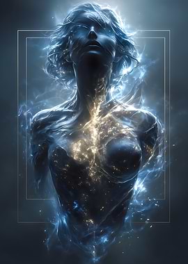 Celestial Being in Blue and Gold