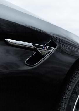 Black BMW M5 Detail